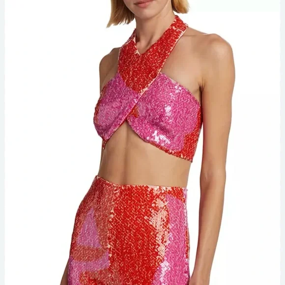 Silvia Tcherassi Sequined Halter Top - Picture 4 of 12